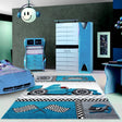 Children's floor rug - Mila Car Blue