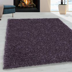 High-pile floor rug - Softy Purple