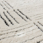 Scandinavian Rug - Yune Lines Cream/Black