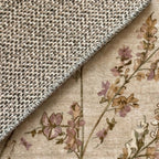 Round washable rug - Misty Floral Cream