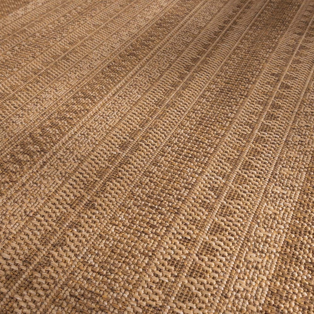 Jute Outdoor Rug - Mavi Stripes Cream/Brown