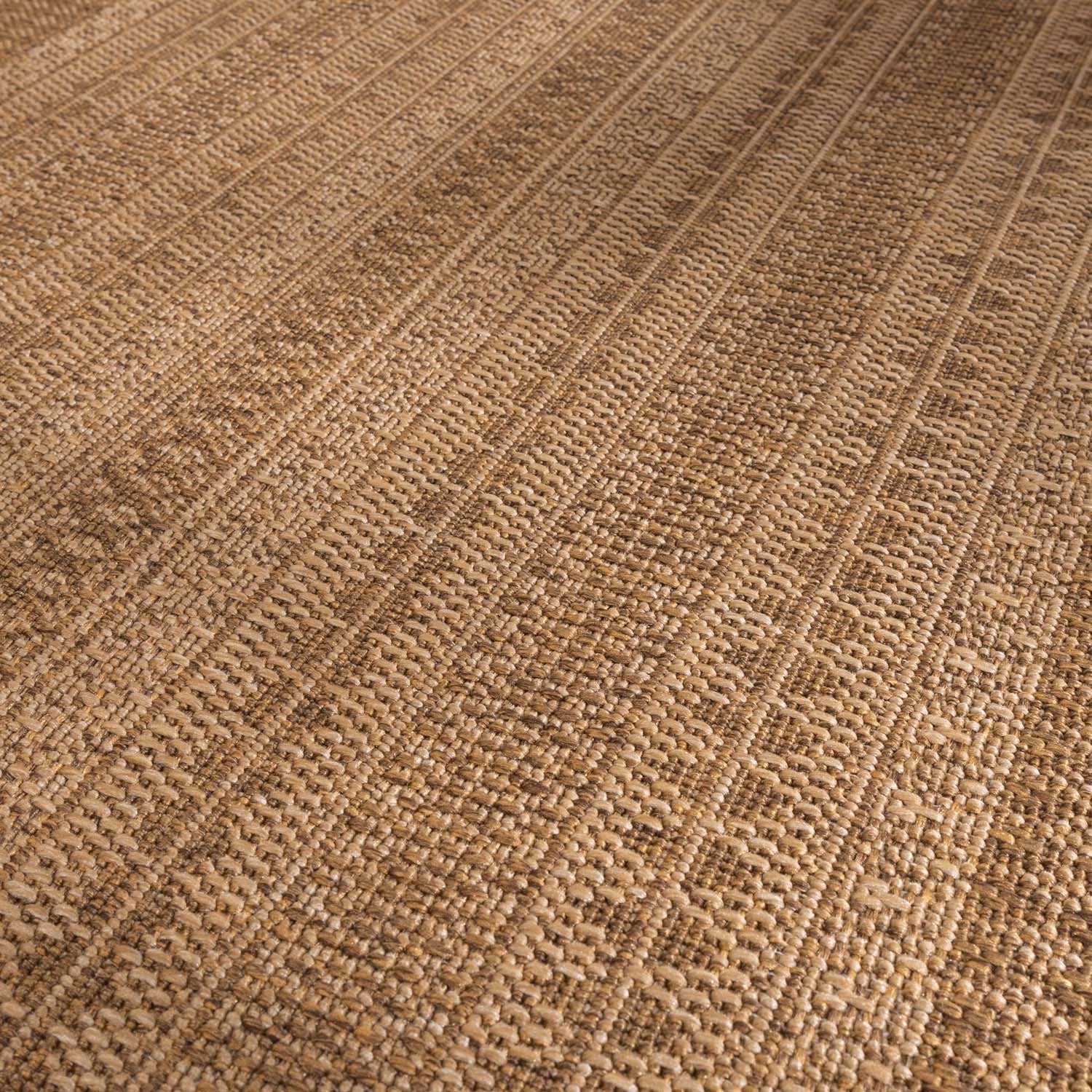 Jute Outdoor Rug - Mavi Stripes Cream/Brown