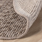 Round Wool Rug - Feline Brown/Blended