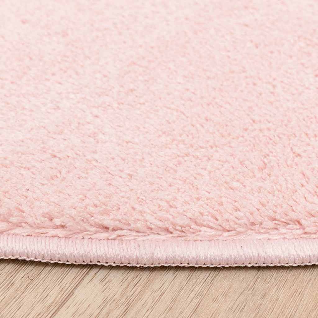 Round Washable Rug - Vivid Pink