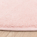 Round Washable Rug - Vivid Pink