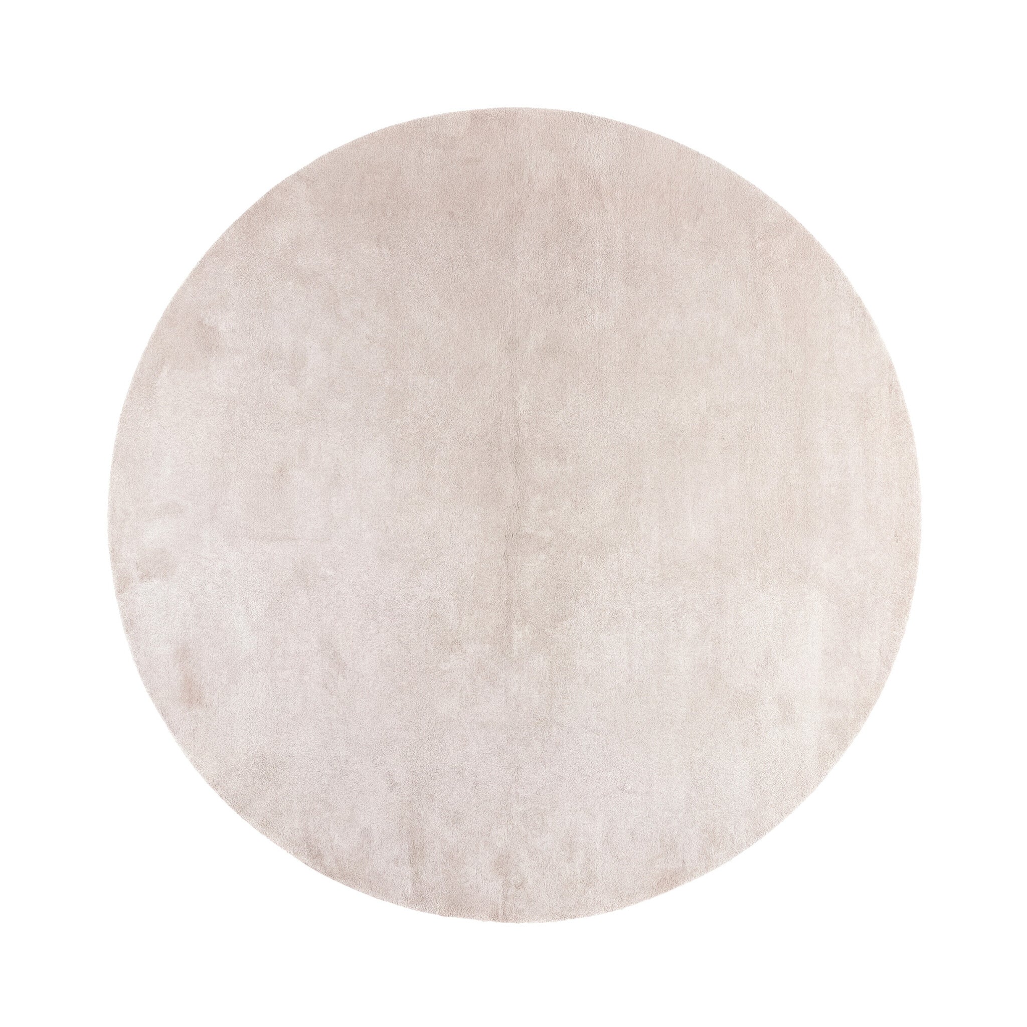 Round washable rug - Clean Cream