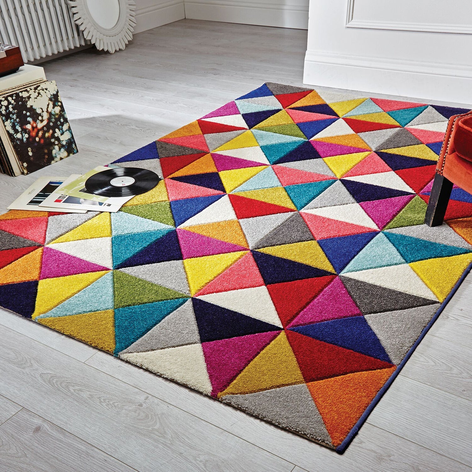 Modern floor rug - Spectro Samba Multicolor