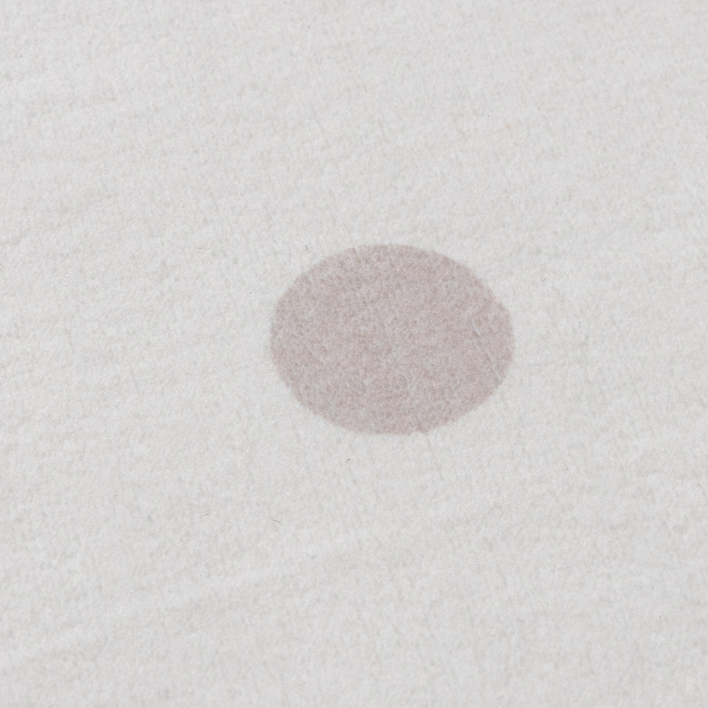 Round Kids Room Rug - Cloudy Dots White