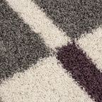 High-pile floor rug - Gala Purple