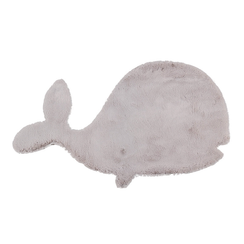 Kids Rug - Huggy Whale Grey