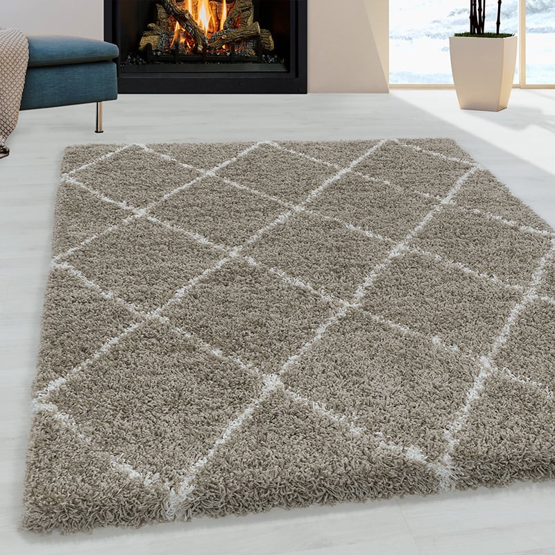 Berber Rug - Agadir Lines Beige/Cream