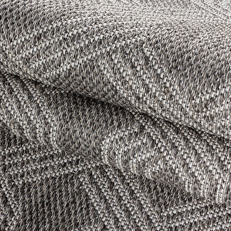 Jute Outdoor Rug - Aruba Pattern Grey