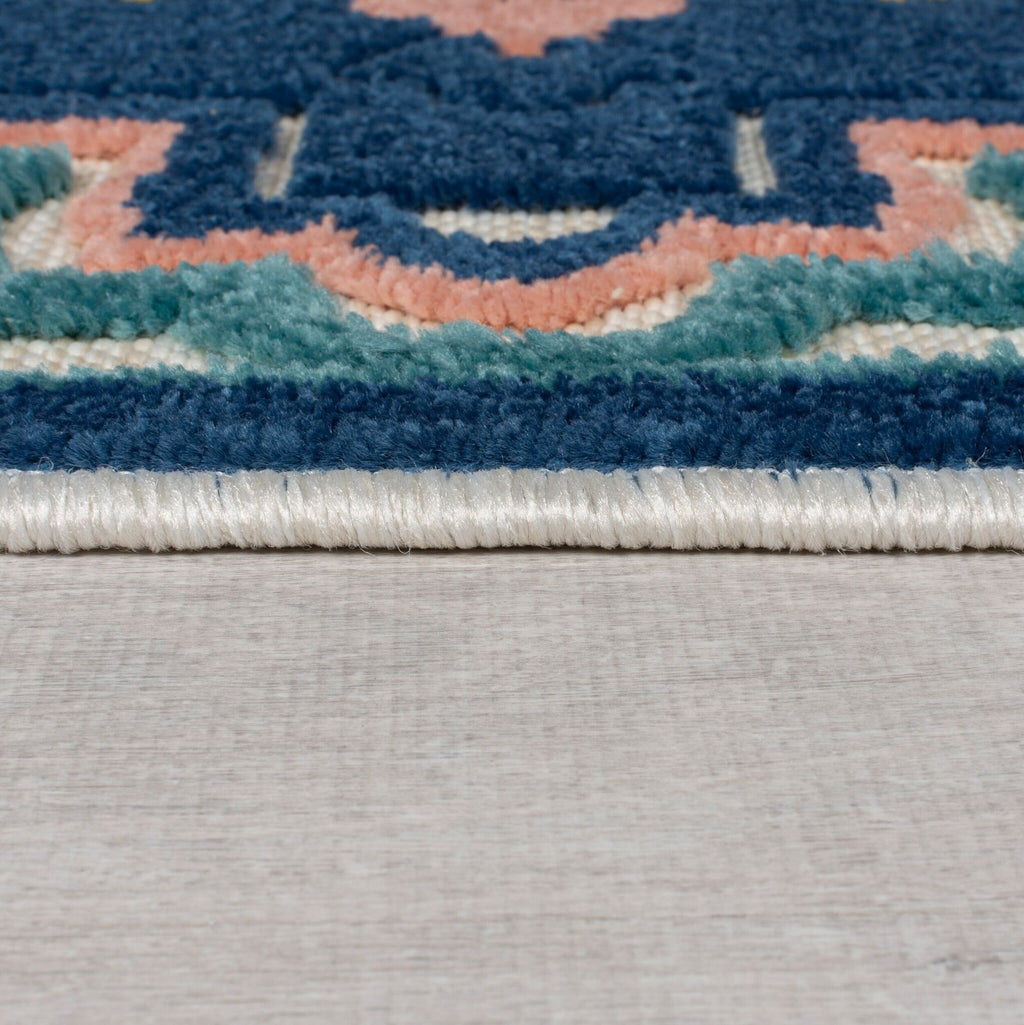 Indoor and outdoor runner - Batio Floral Blue/Green