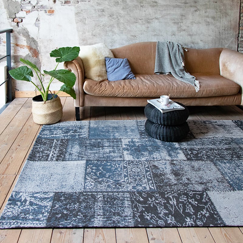 Patchwork Rug - Dreams Gray/Blue