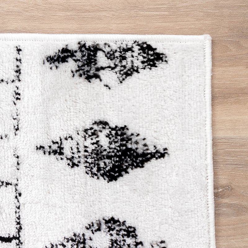 Scandinavian Rug - Scandi Noak Black/White