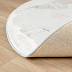 Round Kids Rug - Globe Mint