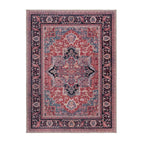 Washable Floor Rug - Reido Traditional Red