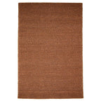 Wool floor rug made to measure - New Loop Ochre Yellow/Brown 631