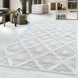 Scandinavian Floor Rug - Pitea Ethno Cream/Grey