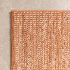 Modern Outdoor Rug - Porto Curves Terracotta