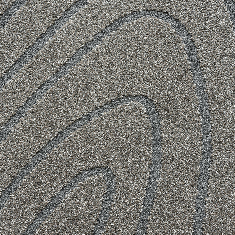 Organic floor rug - Vince 7131 Dark Grey