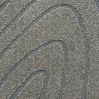 Organic floor rug - Vince 7131 Dark Grey