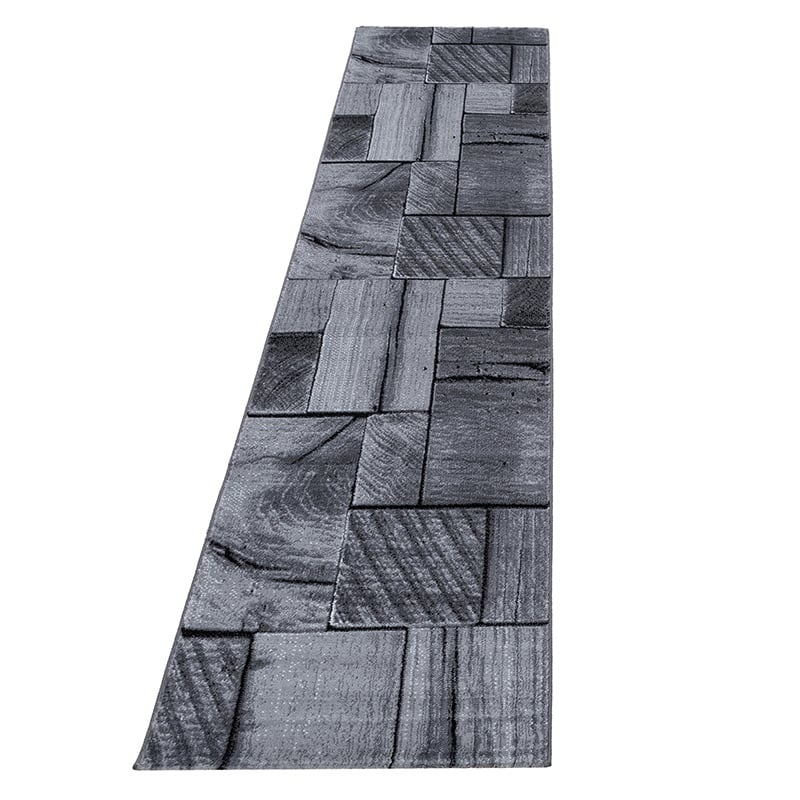 Modern Hallway Runner - Jena Black 9260