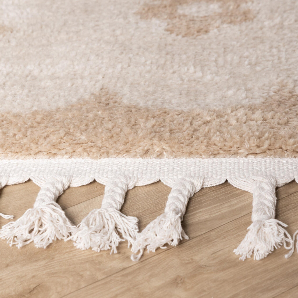 Washable children's rug - Moos Flower Creme