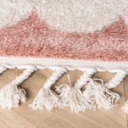 Washable children's rug - Moos Flower Pink 