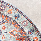 Round Vintage Rug - Imagine Oriental Green
