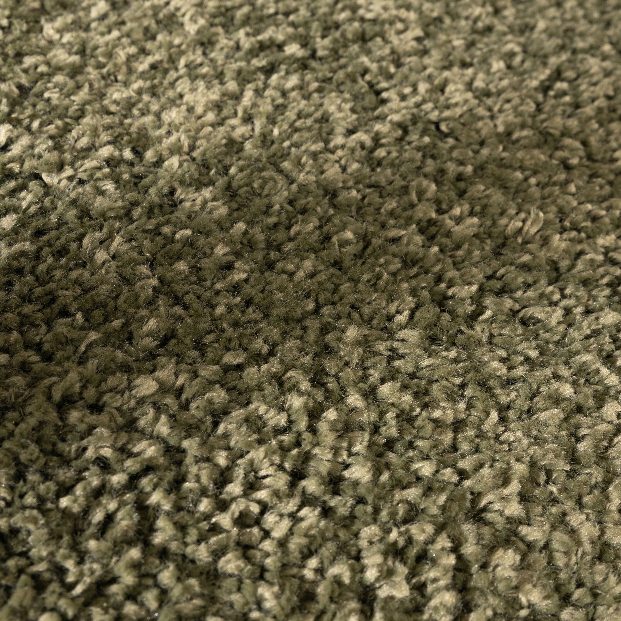 Round High-Pile Rug – Wish Green