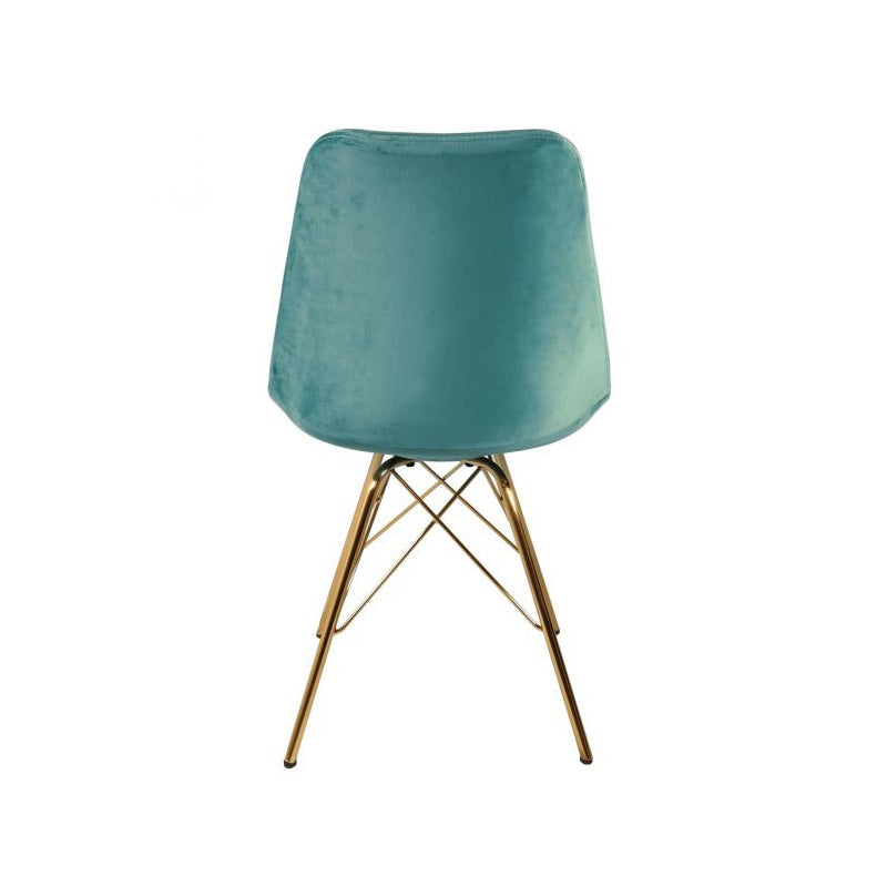 Velvet Chair Mint Green - Gold Frame