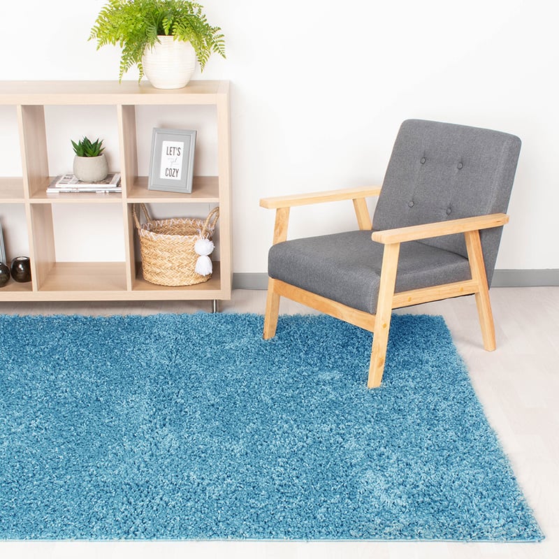 High-Pile Runner - Solid Turquoise