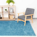 High-Pile Runner - Solid Turquoise