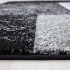 Modern floor rug - Tetris Black 1330