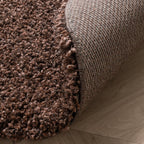 Round shaggy rug - Yves Brown