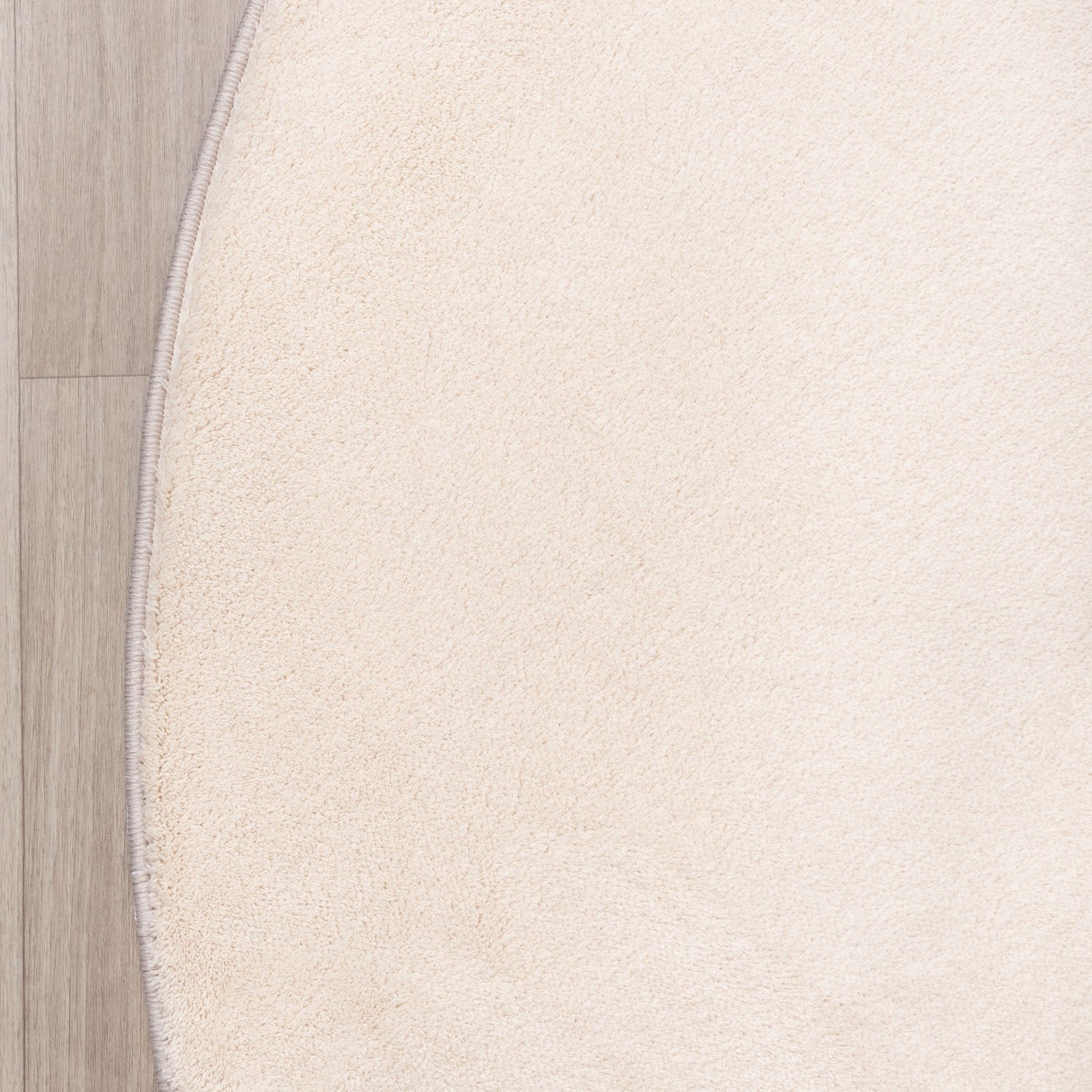 Round Washable Rug - Vivid Beige
