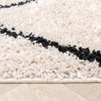 High Pile Rug - Sensa Double Cream/Black