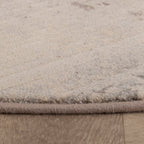 Round Abstract Rug - Xavier Brush Taupe/Grey