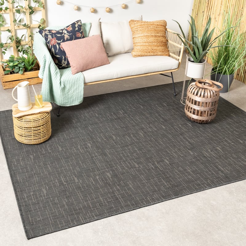 Outdoor Rug - Malta Melange Black