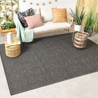 Outdoor Rug - Malta Melange Black