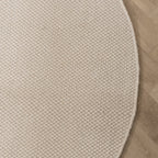 Round Wool Rug - Bliss Cream