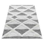 Scandinavian Rug - Pitea Lines Grey/Cream