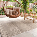 Jute Outdoor Rug - Nomad Aztec Cream
