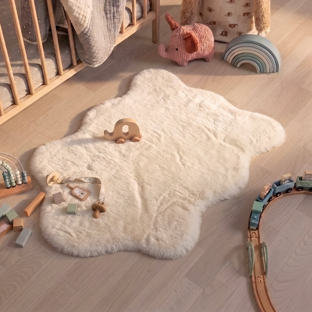 Kids Rug - Huggy Sheep White