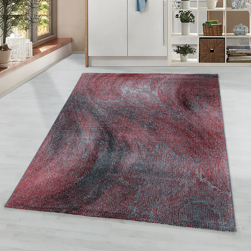 Modern floor rug - Optimism Breeze Red
