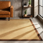Sisal Rug - Tulum Border Brown