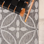 Outdoor Rug - Summer Pattern Grey