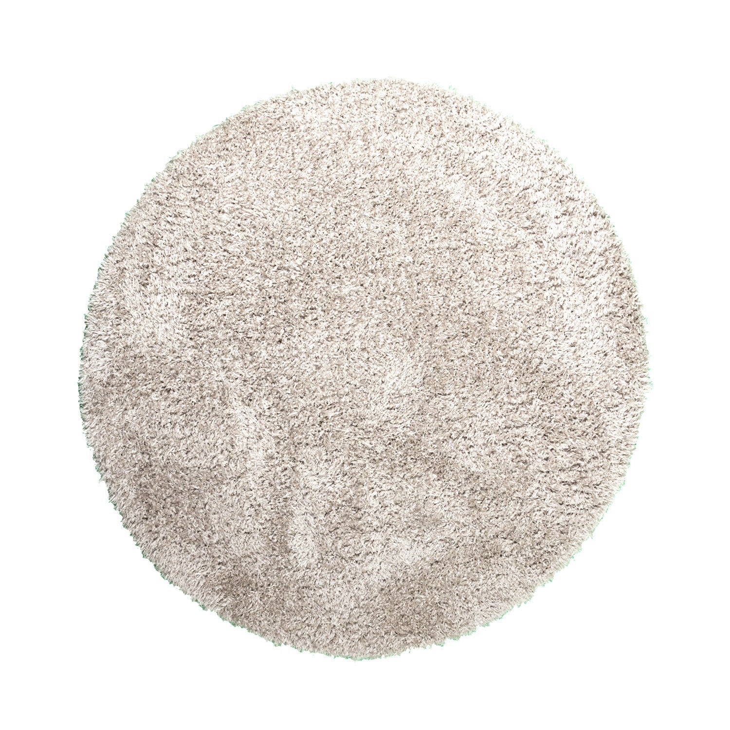 Round Shaggy Rug - Blaze Beige/Grey
