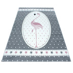 Children's Floor Rug - Amber Flamingo Pink